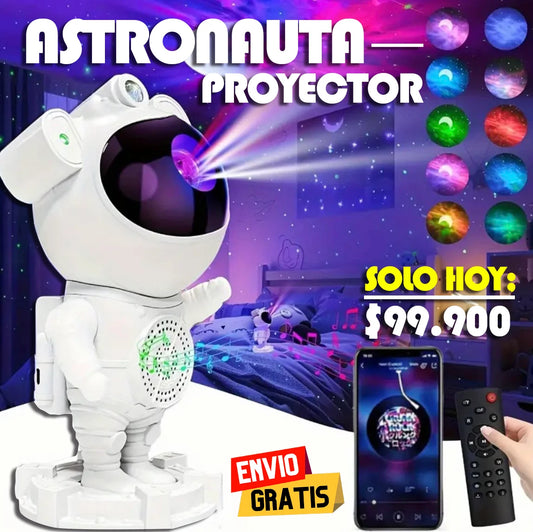 Astronauta Proyector ®️: Transforma tu habitación en una Galaxia! BLUETHOOTH INCLUIDO